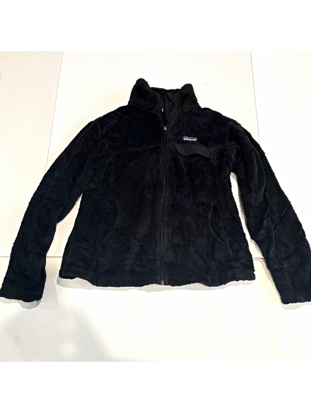 Patagonia Women’s Los Gatos Black Solid Logo Full Zip Short Jacket S